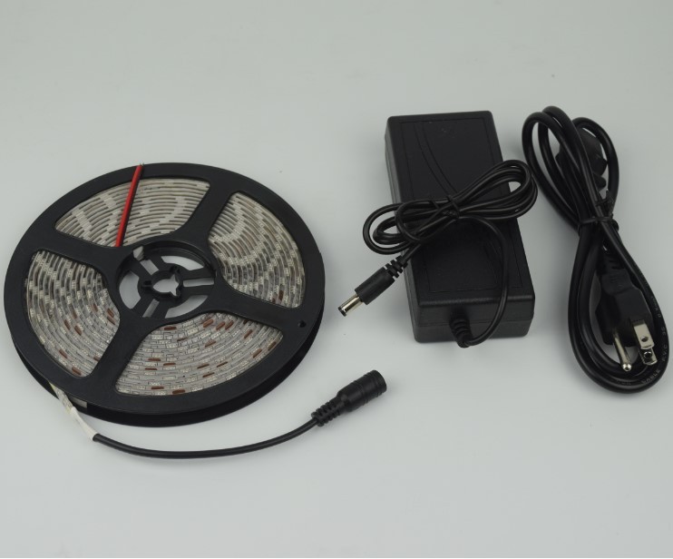 5050 RGB LED Strip Light Kit 110V With US Plug – Remote Control, Dimmable, 16.4ft – Indoor/Outdoor